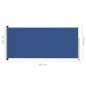 Tenda Laterale Retrattile per Patio 140x300 cm Blu Tenda Laterale Retrattile per Patio 140x300 cm Blu
