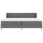 vidaXL Letto Box Spring con Materasso Grigio Scuro 200x200 cm in Tessuto vidaXL Letto Box Spring con Materasso Grigio Scuro 200x200 cm in Tessuto