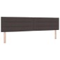 vidaXL Letto con Materasso - Marrone Scuro - 200x200 cm - Tessuto vidaXL Letto con Materasso - Marrone Scuro - 200x200 cm - Tessuto