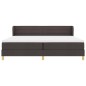 vidaXL Letto con Materasso - Marrone Scuro - 200x200 cm - Tessuto vidaXL Letto con Materasso - Marrone Scuro - 200x200 cm - Tessuto
