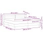 vidaXL Letto con Box Spring e Materasso Blu 200x200 cm Tessuto