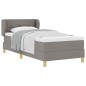 Letto a doghe vidaXL con materasso in tortora, 90x200 cm, Tessuto Letto a doghe vidaXL con materasso in tortora, 90x200 cm, Tessuto