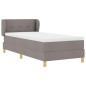 Letto a doghe vidaXL con materasso in tortora, 90x200 cm, Tessuto Letto a doghe vidaXL con materasso in tortora, 90x200 cm, Tessuto