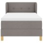 Letto a doghe vidaXL con materasso in tortora, 90x200 cm, Tessuto Letto a doghe vidaXL con materasso in tortora, 90x200 cm, Tessuto