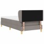 Letto a doghe vidaXL con materasso in tortora, 90x200 cm, Tessuto Letto a doghe vidaXL con materasso in tortora, 90x200 cm, Tessuto