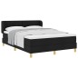 Letto Contenitore vidaXL con materasso, Nero, 140x200 cm, Tessuto