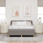 vidaXL Letto a Molle con Materasso in Tortora, 140x200 cm, Tessuto vidaXL Letto a Molle con Materasso in Tortora, 140x200 cm, Tessuto