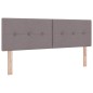 vidaXL Letto a Molle con Materasso in Tortora, 140x200 cm, Tessuto vidaXL Letto a Molle con Materasso in Tortora, 140x200 cm, Tessuto