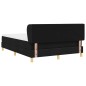 vidaXL Letto a sommier con materasso nero 160x200 cm in tessuto vidaXL Letto a sommier con materasso nero 160x200 cm in tessuto