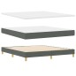 vidaXL letaXL Letto a Rete con Materasso Grigio Scuro 180x200 cm Tessuto