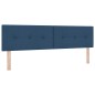 vidaXL Letto con Rete a Molla e Materasso - Blu, 180x200 cm, Tessuto vidaXL Letto con Rete a Molla e Materasso - Blu, 180x200 cm, Tessuto
