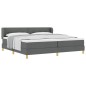 Letto a Materasso Box Spring vidaXL - Grigio Scuro, 200x200 cm in Tessuto Letto a Materasso Box Spring vidaXL - Grigio Scuro, 200x200 cm in Tessuto