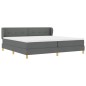 Letto a Materasso Box Spring vidaXL - Grigio Scuro, 200x200 cm in Tessuto Letto a Materasso Box Spring vidaXL - Grigio Scuro, 200x200 cm in Tessuto