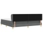 Letto a Materasso Box Spring vidaXL - Grigio Scuro, 200x200 cm in Tessuto Letto a Materasso Box Spring vidaXL - Grigio Scuro, 200x200 cm in Tessuto
