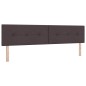 vidaXL Letto Box Spring con Materasso Marrone Scuro 200x200 cm in Tessuto
