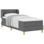 vidaXL Letto Box Spring con Materasso Grigio Scuro, 80x200 cm, Tessuto vidaXL Letto Box Spring con Materasso Grigio Scuro, 80x200 cm, Tessuto