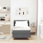 vidaXL Letto Box Spring con Materasso Grigio Scuro, 80x200 cm, Tessuto vidaXL Letto Box Spring con Materasso Grigio Scuro, 80x200 cm, Tessuto