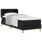 vidaXL Letto con Materasso Box Spring Nero 80x200 cm Tessuto vidaXL Letto con Materasso Box Spring Nero 80x200 cm Tessuto