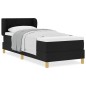 vidaXL Letto con Materasso Box Spring Nero 80x200 cm Tessuto vidaXL Letto con Materasso Box Spring Nero 80x200 cm Tessuto