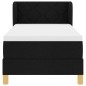 vidaXL Letto con Materasso Box Spring Nero 80x200 cm Tessuto vidaXL Letto con Materasso Box Spring Nero 80x200 cm Tessuto
