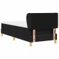 vidaXL Letto con Materasso Box Spring Nero 80x200 cm Tessuto vidaXL Letto con Materasso Box Spring Nero 80x200 cm Tessuto