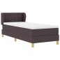 vidaXL Letto con Box Spring e Materasso - Marrone Scuro, 80x200 cm, Tessuto