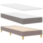 Letto Box Spring vidaXL con Materasso Tortora 80x200 cm in Tessuto