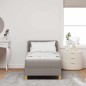 Letto Box Spring vidaXL con Materasso Tortora 80x200 cm in Tessuto