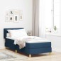 vidaXL Letto Box Spring con Materasso - Blu - 80x200 cm - Tessuto