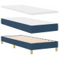vidaXL Letto Box Spring con Materasso - Blu - 80x200 cm - Tessuto