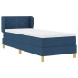 vidaXL Letto Box Spring con Materasso - Blu - 80x200 cm - Tessuto
