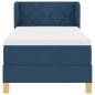 vidaXL Letto Box Spring con Materasso - Blu - 80x200 cm - Tessuto