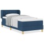 vidaXL Letto a Molle Blu con Materasso, 100x200 cm, Tessuto vidaXL Letto a Molle Blu con Materasso, 100x200 cm, Tessuto