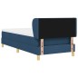 vidaXL Letto a Molle Blu con Materasso, 100x200 cm, Tessuto vidaXL Letto a Molle Blu con Materasso, 100x200 cm, Tessuto