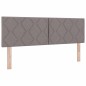 vidaXL Letto con Rete a Molla e Materasso - Tortora, 140x200 cm, Tessuto vidaXL Letto con Rete a Molla e Materasso - Tortora, 140x200 cm, Tessuto