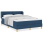 vidaXL Letto a Doghe con Materasso, Blu, 140x200 cm, Tessuto vidaXL Letto a Doghe con Materasso, Blu, 140x200 cm, Tessuto