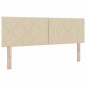Letto Box Spring con Materasso vidaXL Crema 160x200 cm in Tessuto Letto Box Spring con Materasso vidaXL Crema 160x200 cm in Tessuto