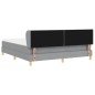 Letto con Box Spring e Materasso - Grigio Chiaro, 180x200 cm, Tessuto Letto con Box Spring e Materasso - Grigio Chiaro, 180x200 cm, Tessuto