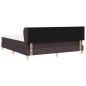 vidaXL Letto Box Spring con Materasso - Marrone Scuro, 180x200 cm, Tessuto vidaXL Letto Box Spring con Materasso - Marrone Scuro, 180x200 cm, Tessuto