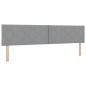 vidaXL Letto Box Spring con Materasso - Grigio Chiaro - 200x200 cm - Tessuto