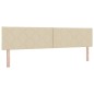 vidaXL Letto Box Spring con Materasso - Crema - 200x200 cm - Tessuto vidaXL Letto Box Spring con Materasso - Crema - 200x200 cm - Tessuto