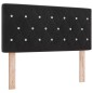 vidaXL Letto Box Spring con Materasso Nero 100x200 cm Velluto