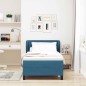 Letto a Molle con Materasso vidaXL Blu Scuro 100x200 cm Velluto Letto a Molle con Materasso vidaXL Blu Scuro 100x200 cm Velluto