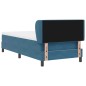 Letto a Molle con Materasso vidaXL Blu Scuro 100x200 cm Velluto Letto a Molle con Materasso vidaXL Blu Scuro 100x200 cm Velluto