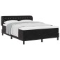 vidaXL Letto Box Spring con Materasso Nero 140x190 cm Velluto