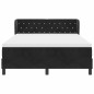 vidaXL Letto Box Spring con Materasso Nero 140x190 cm Velluto
