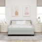 vidaXL Letto con Box Spring e Materasso Grigio Chiaro 140x200 cm in Velluto