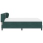 vidaXL Letto Box Spring con Materasso Verde Scuro 160x200 cm Velluto vidaXL Letto Box Spring con Materasso Verde Scuro 160x200 cm Velluto