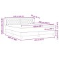 vidaXL Letto Box Spring con Materasso Verde Scuro 160x200 cm Velluto vidaXL Letto Box Spring con Materasso Verde Scuro 160x200 cm Velluto