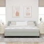 Letto con Box Spring e Materasso vidaXL Grigio chiaro 180x200 cm Velluto